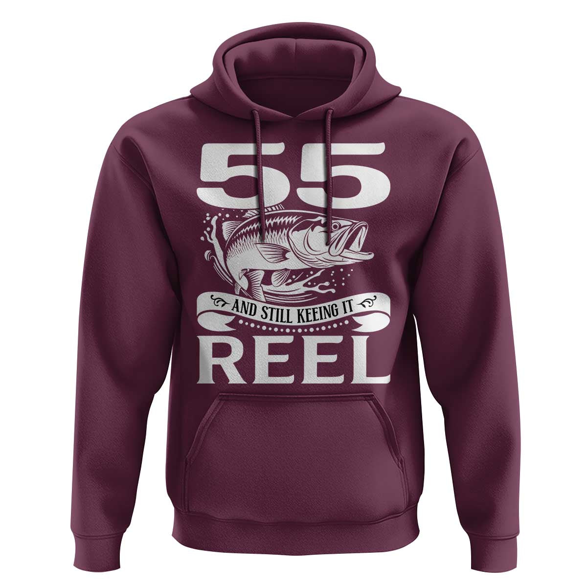 Still Keeping It Reel At 55 Hoodie Fisherman Birthday Gift