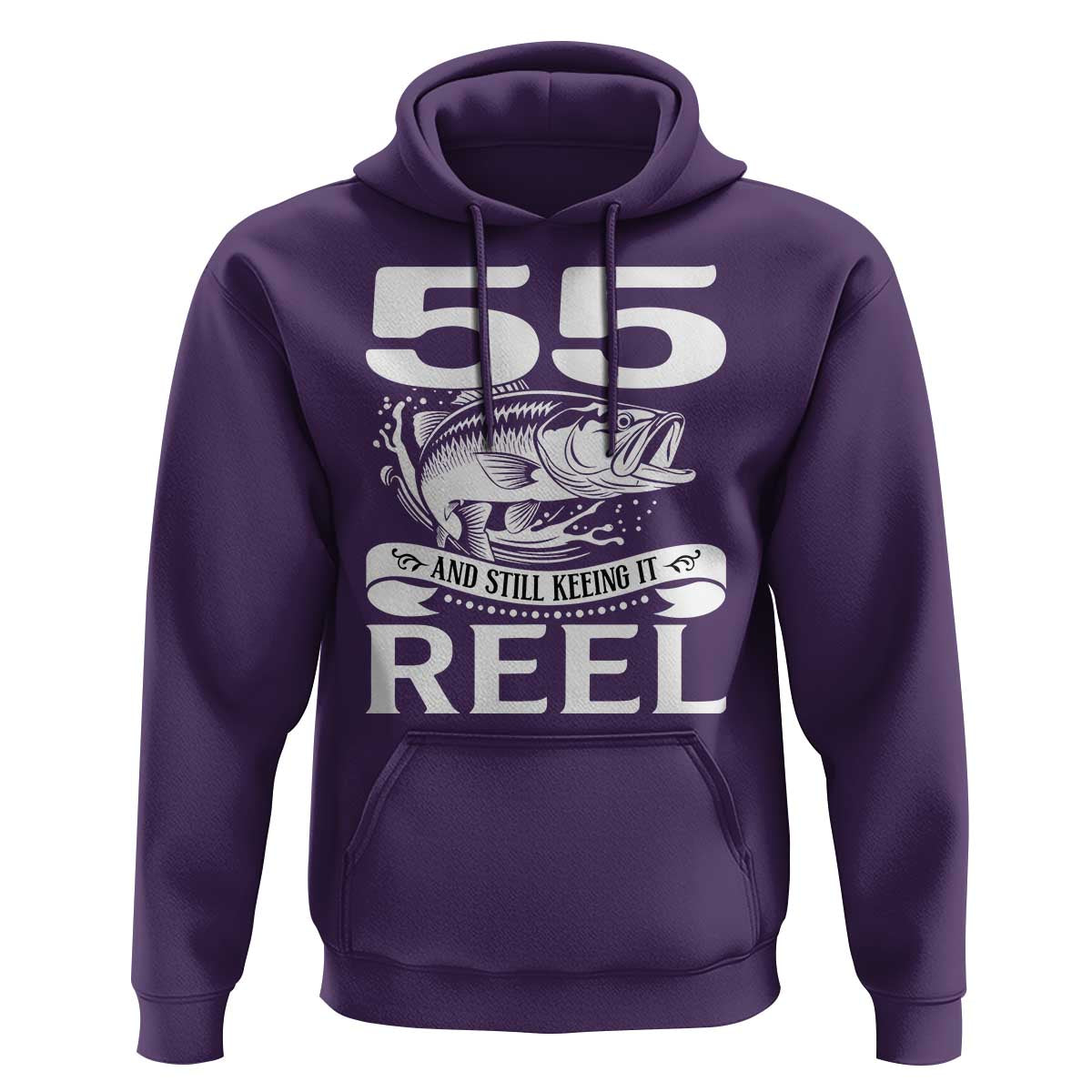 Still Keeping It Reel At 55 Hoodie Fisherman Birthday Gift
