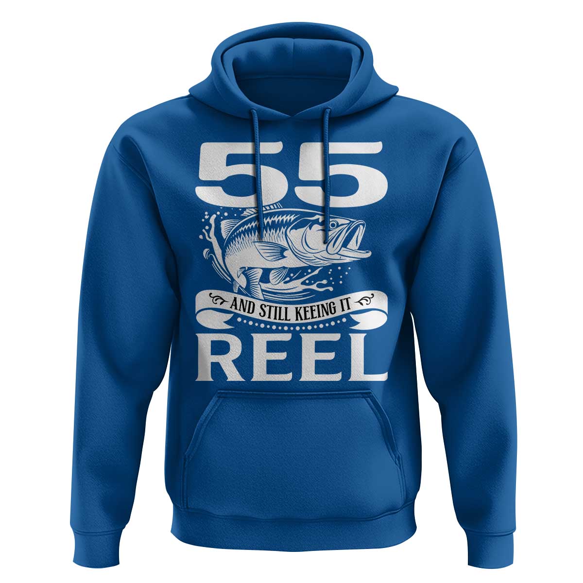 Still Keeping It Reel At 55 Hoodie Fisherman Birthday Gift