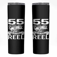 Still Keeping It Reel At 55 Skinny Tumbler Fisherman Birthday Gift