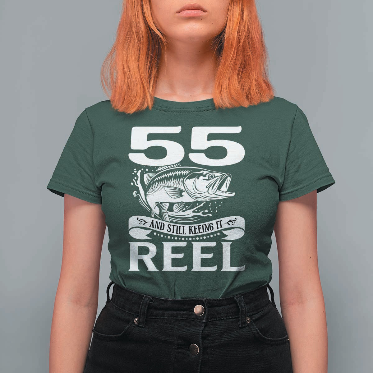 Still Keeping It Reel At 55 T Shirt For Women Fisherman Birthday Gift