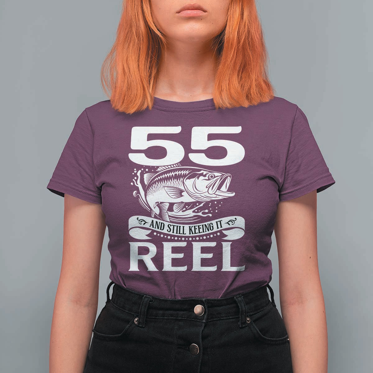 Still Keeping It Reel At 55 T Shirt For Women Fisherman Birthday Gift