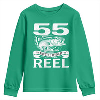Still Keeping It Reel At 55 Youth Sweatshirt Fisherman Birthday Gift