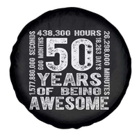 Funny 50th Birthday Gift Spare Tire Cover 50 Years Of Being Awesome
