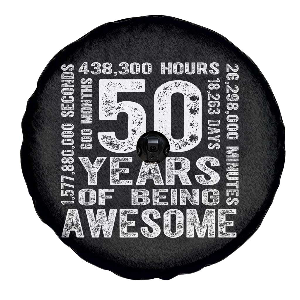 Funny 50th Birthday Gift Spare Tire Cover 50 Years Of Being Awesome