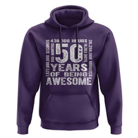 Funny 50th Birthday Gift Hoodie 50 Years Of Being Awesome