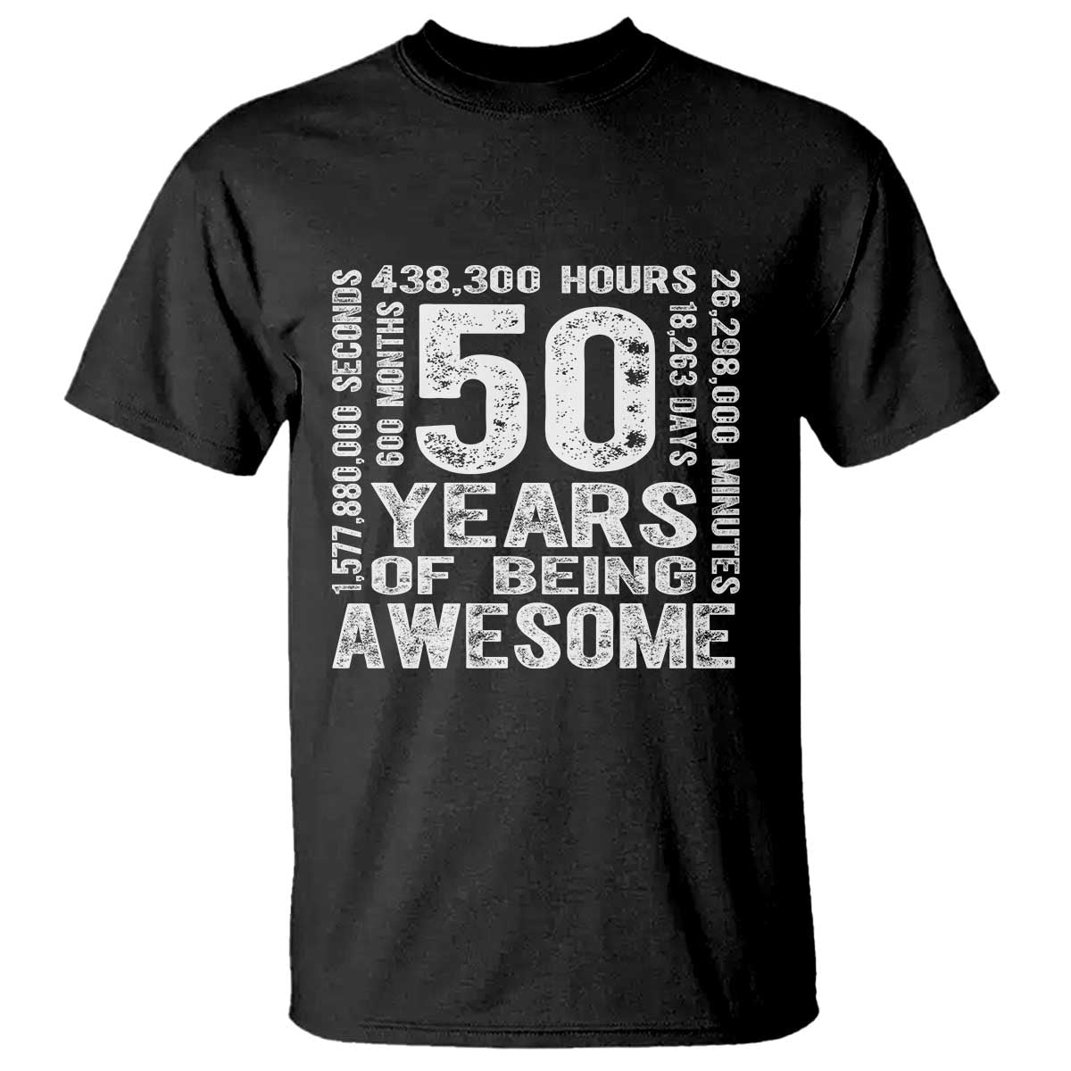 Funny 50th Birthday Gift T Shirt 50 Years Of Being Awesome