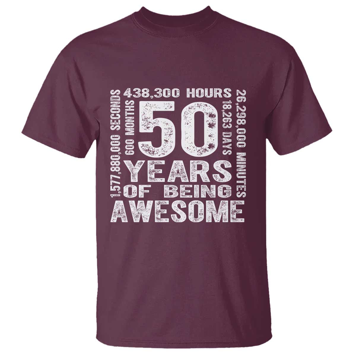 Funny 50th Birthday Gift T Shirt 50 Years Of Being Awesome