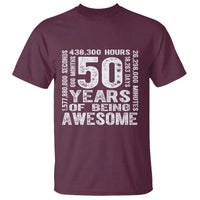 Funny 50th Birthday Gift T Shirt 50 Years Of Being Awesome