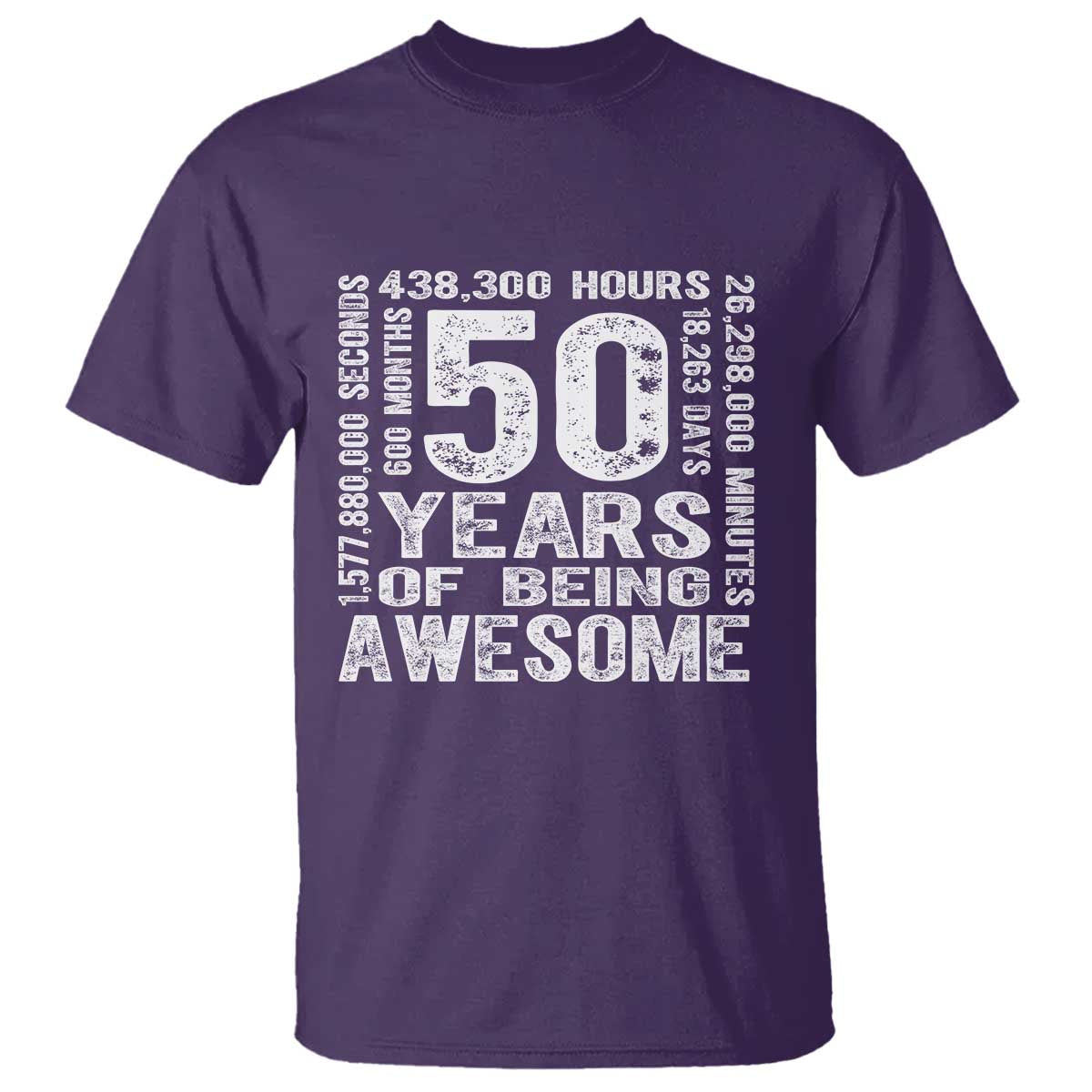 Funny 50th Birthday Gift T Shirt 50 Years Of Being Awesome