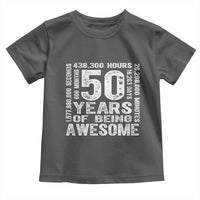 Funny 50th Birthday Gift Toddler T Shirt 50 Years Of Being Awesome