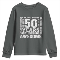 Funny 50th Birthday Gift Youth Sweatshirt 50 Years Of Being Awesome