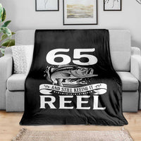 Still Keeping It Reel At 65 Throw Blanket Fisherman Birthday Gift
