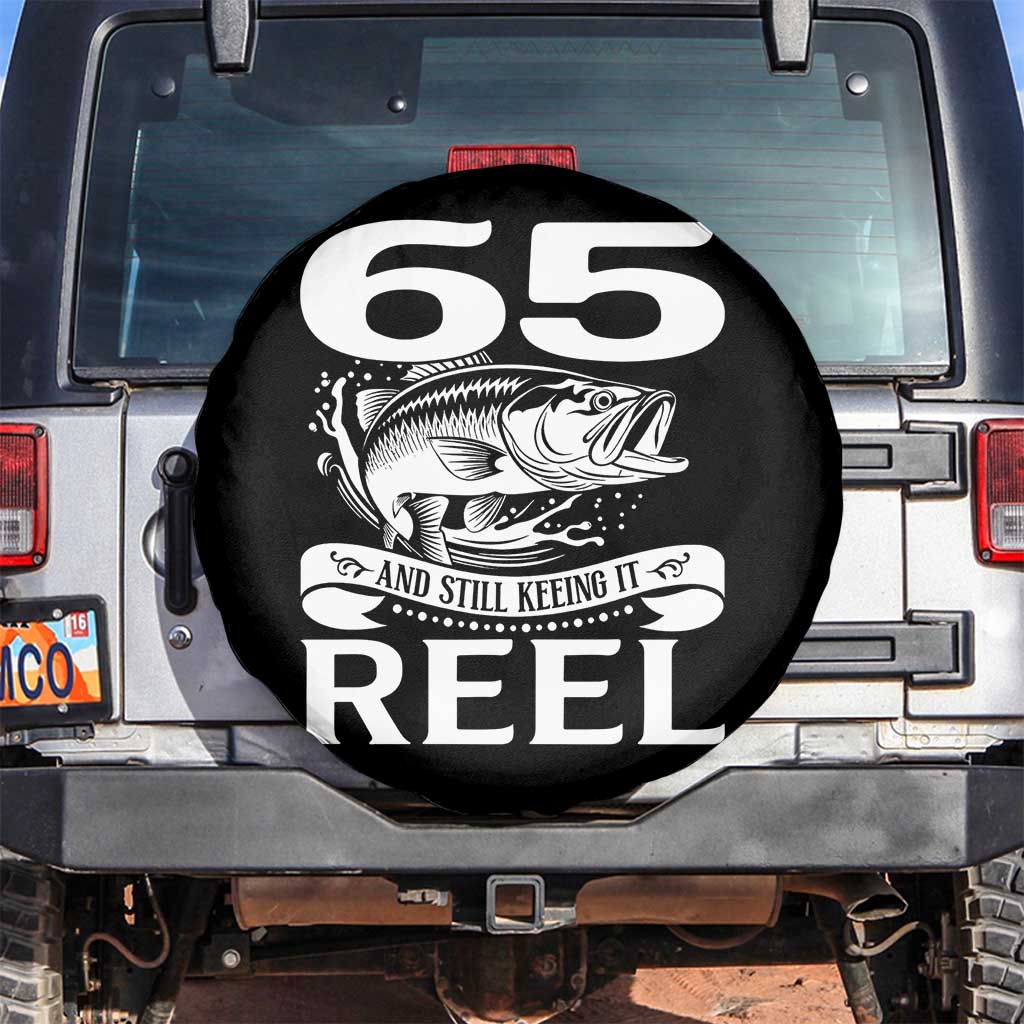Still Keeping It Reel At 65 Spare Tire Cover Fisherman Birthday Gift