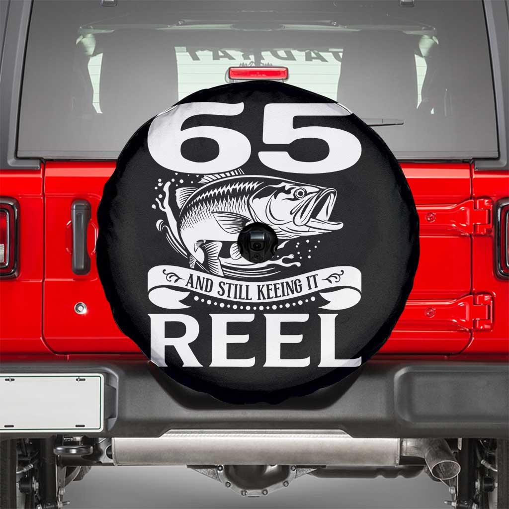 Still Keeping It Reel At 65 Spare Tire Cover Fisherman Birthday Gift