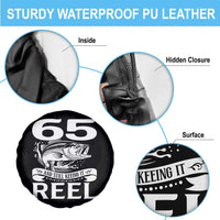 Still Keeping It Reel At 65 Spare Tire Cover Fisherman Birthday Gift