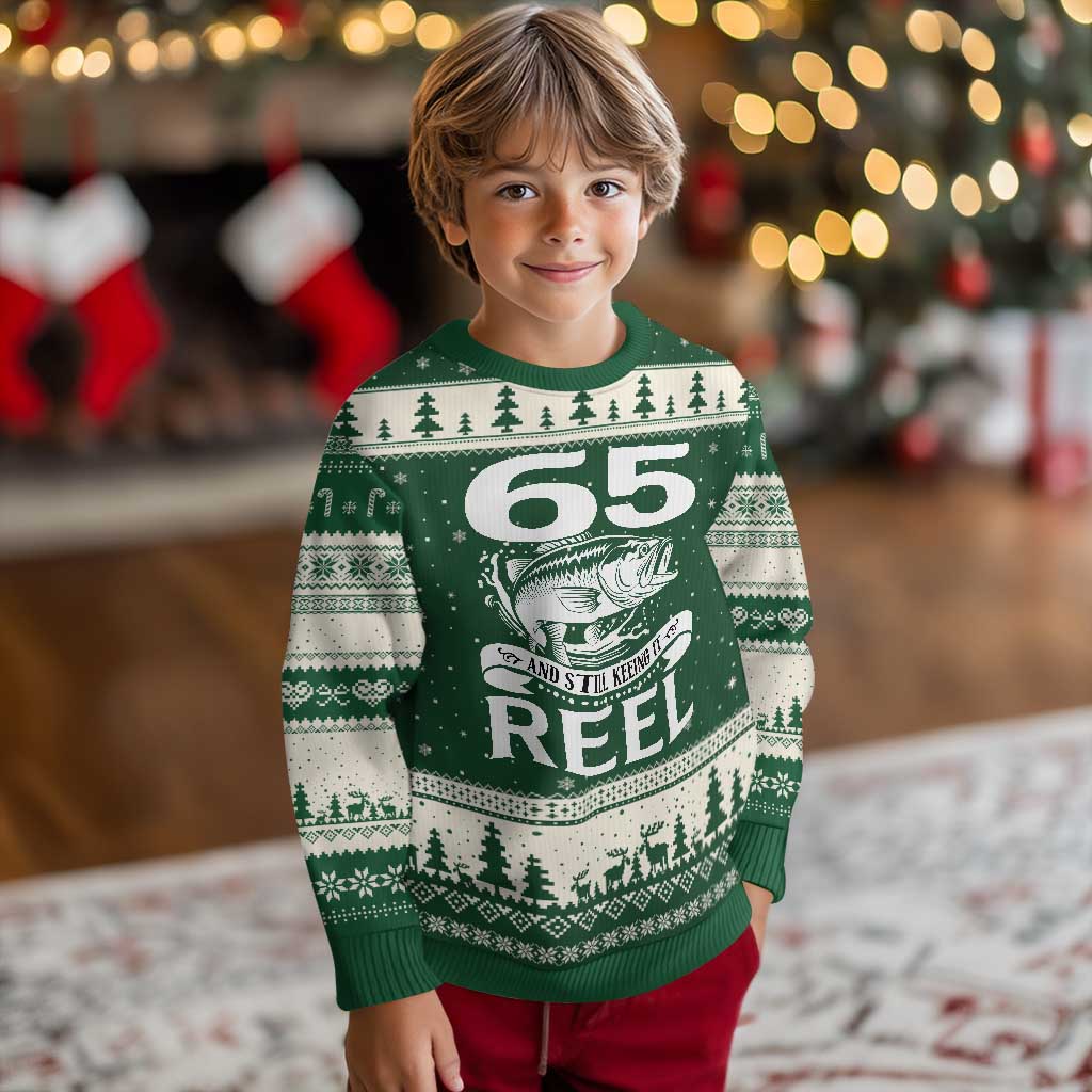 Still Keeping It Reel At 65 Ugly Christmas Sweater Fisherman Birthday Gift