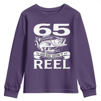 Still Keeping It Reel At 65 Youth Sweatshirt Fisherman Birthday Gift