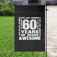 60th Milestone Birthday Gift Garden Flag 60 Years Of Being Awesome