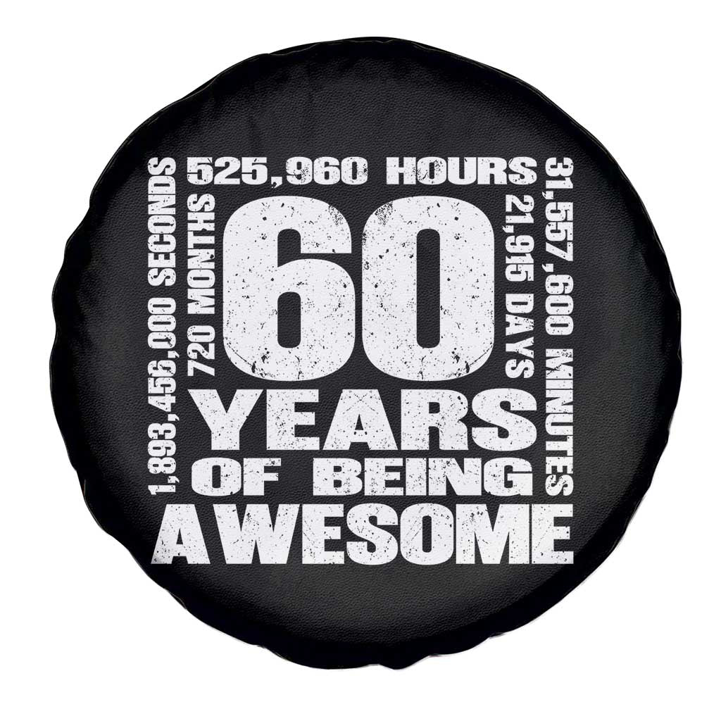 60th Milestone Birthday Gift Spare Tire Cover 60 Years Of Being Awesome
