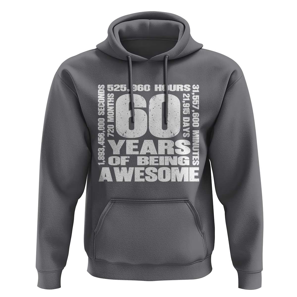 60th Milestone Birthday Gift Hoodie 60 Years Of Being Awesome