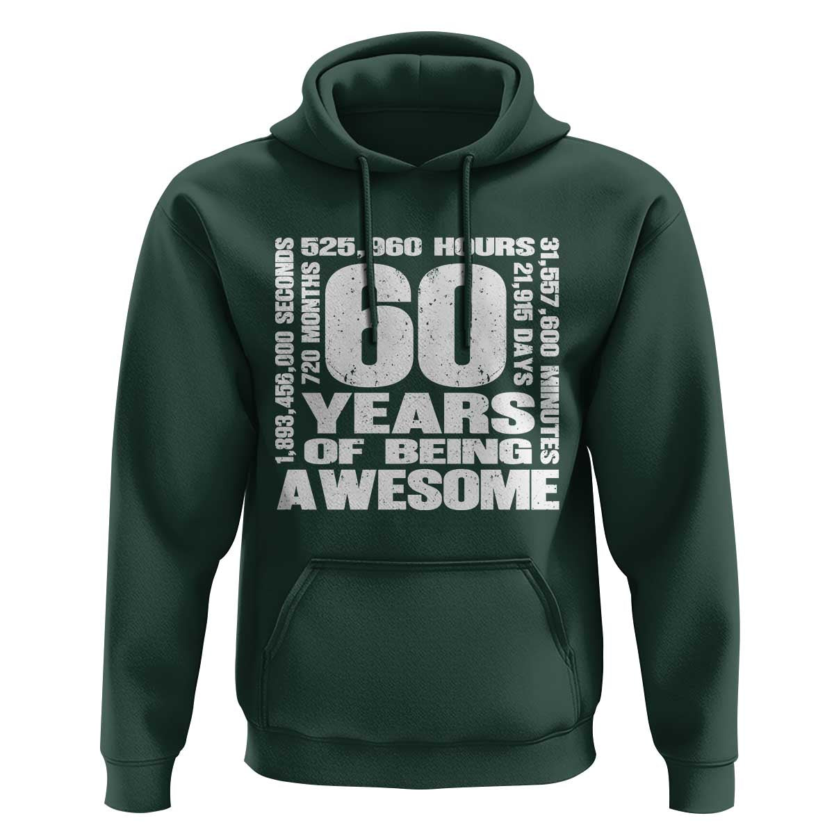 60th Milestone Birthday Gift Hoodie 60 Years Of Being Awesome