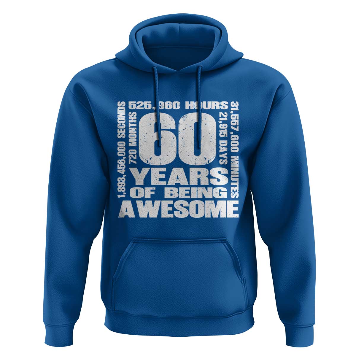 60th Milestone Birthday Gift Hoodie 60 Years Of Being Awesome