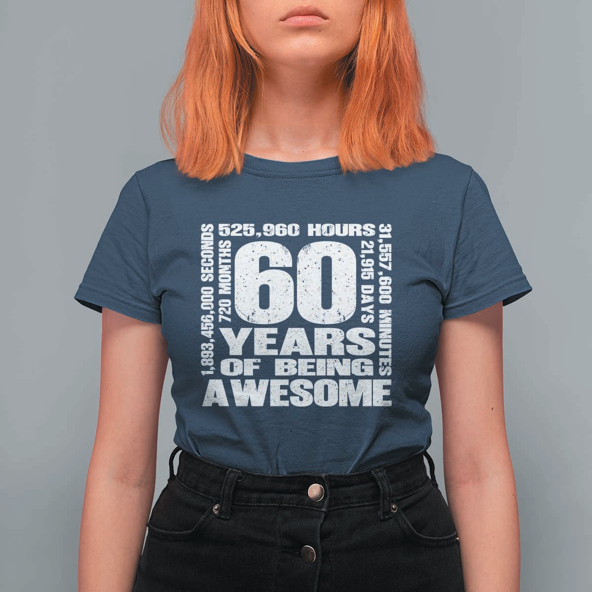 60th Milestone Birthday Gift T Shirt For Women 60 Years Of Being Awesome
