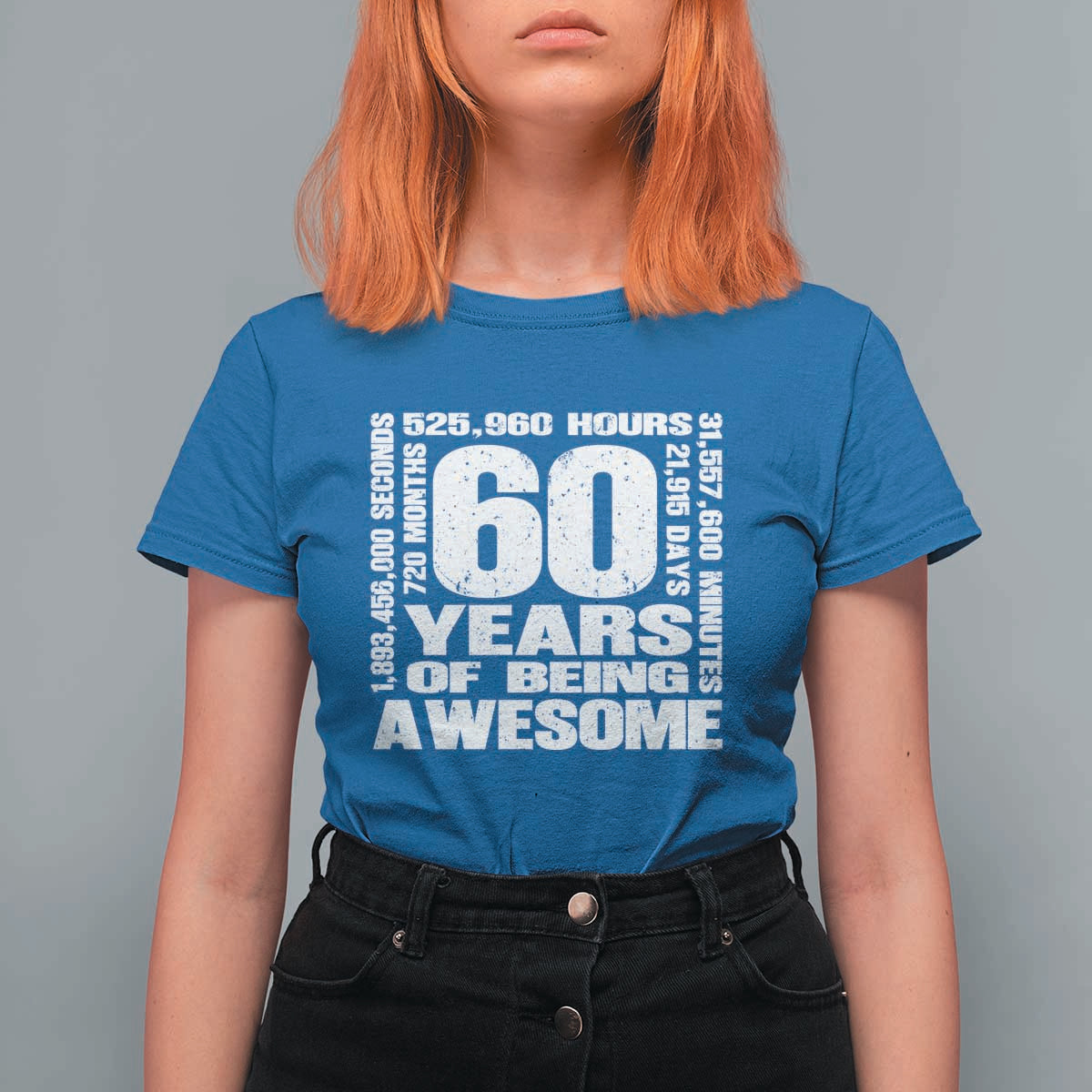 60th Milestone Birthday Gift T Shirt For Women 60 Years Of Being Awesome