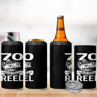 Still Keeping It Reel At 70 4 in 1 Can Cooler Tumbler Fisherman Birthday Gift