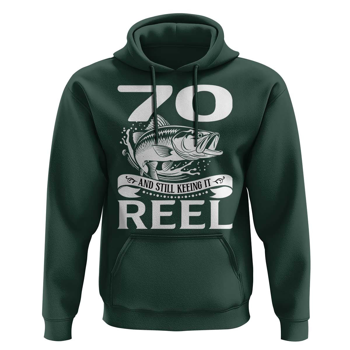Still Keeping It Reel At 70 Hoodie Fisherman Birthday Gift