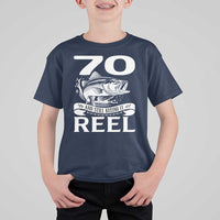Still Keeping It Reel At 70 T Shirt For Kid Fisherman Birthday Gift