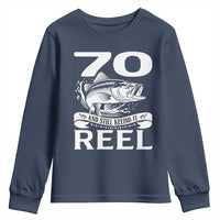 Still Keeping It Reel At 70 Youth Sweatshirt Fisherman Birthday Gift
