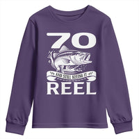 Still Keeping It Reel At 70 Youth Sweatshirt Fisherman Birthday Gift