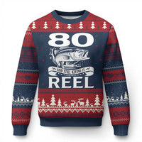 Still Keeping It Reel At 80 Ugly Christmas Sweater Fisherman Birthday Gift