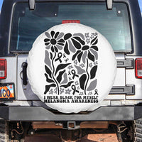 Melanoma Awareness Spare Tire Cover I Wear Black For Myself Skin Cancer Survivor