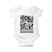 Melanoma Awareness Baby Onesie I Wear Black For Myself Skin Cancer Survivor