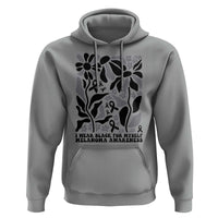 Melanoma Awareness Hoodie I Wear Black For Myself Skin Cancer Survivor