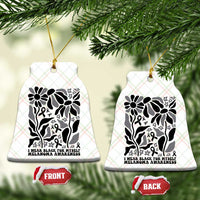 Melanoma Awareness Ceramic Ornament I Wear Black For Myself Skin Cancer Survivor