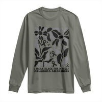Melanoma Awareness Long Sleeve Shirt I Wear Black For Myself Skin Cancer Survivor