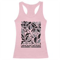Melanoma Awareness Racerback Tank Top I Wear Black For Myself Skin Cancer Survivor