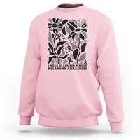 Melanoma Awareness Sweatshirt I Wear Black For Myself Skin Cancer Survivor