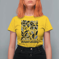 Melanoma Awareness T Shirt For Women I Wear Black For Myself Skin Cancer Survivor