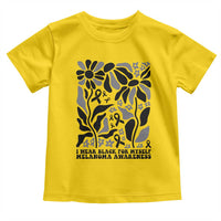 Melanoma Awareness Toddler T Shirt I Wear Black For Myself Skin Cancer Survivor