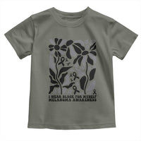 Melanoma Awareness Toddler T Shirt I Wear Black For Myself Skin Cancer Survivor