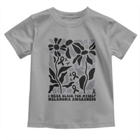 Melanoma Awareness Toddler T Shirt I Wear Black For Myself Skin Cancer Survivor
