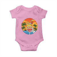 Tropical Skeleton Summerween Baby Onesie Beach Cocktail Vacation