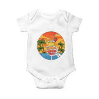 Tropical Skeleton Summerween Baby Onesie Beach Cocktail Vacation