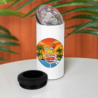 Tropical Skeleton Summerween 4 in 1 Can Cooler Tumbler Beach Cocktail Vacation