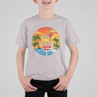 Tropical Skeleton Summerween T Shirt For Kid Beach Cocktail Vacation
